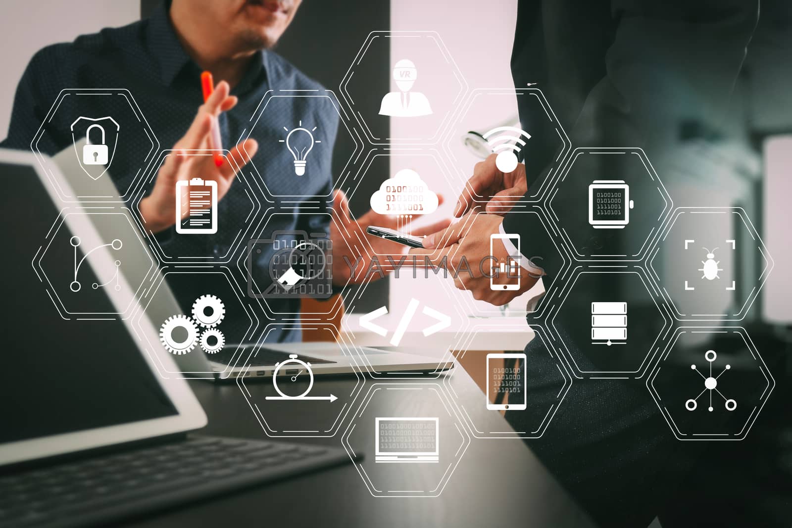 Cybersecurity Expert Analyzing Data